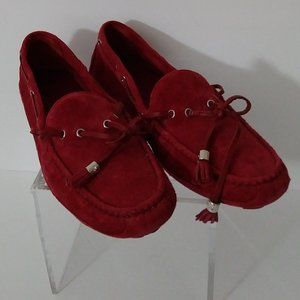 Cole Haan Women’s Red Suede Loafers Size 8 B